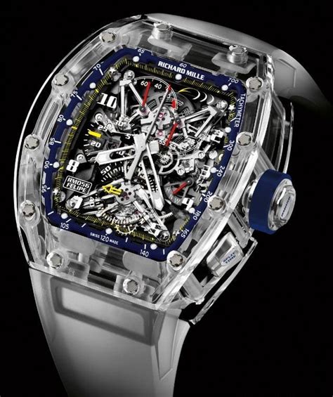 richard mille sapphire watch case.